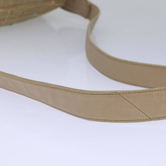 CHANEL Shoulder Bag Tweed Leather Beige CC Auth 77795 - Picture 7 of 16